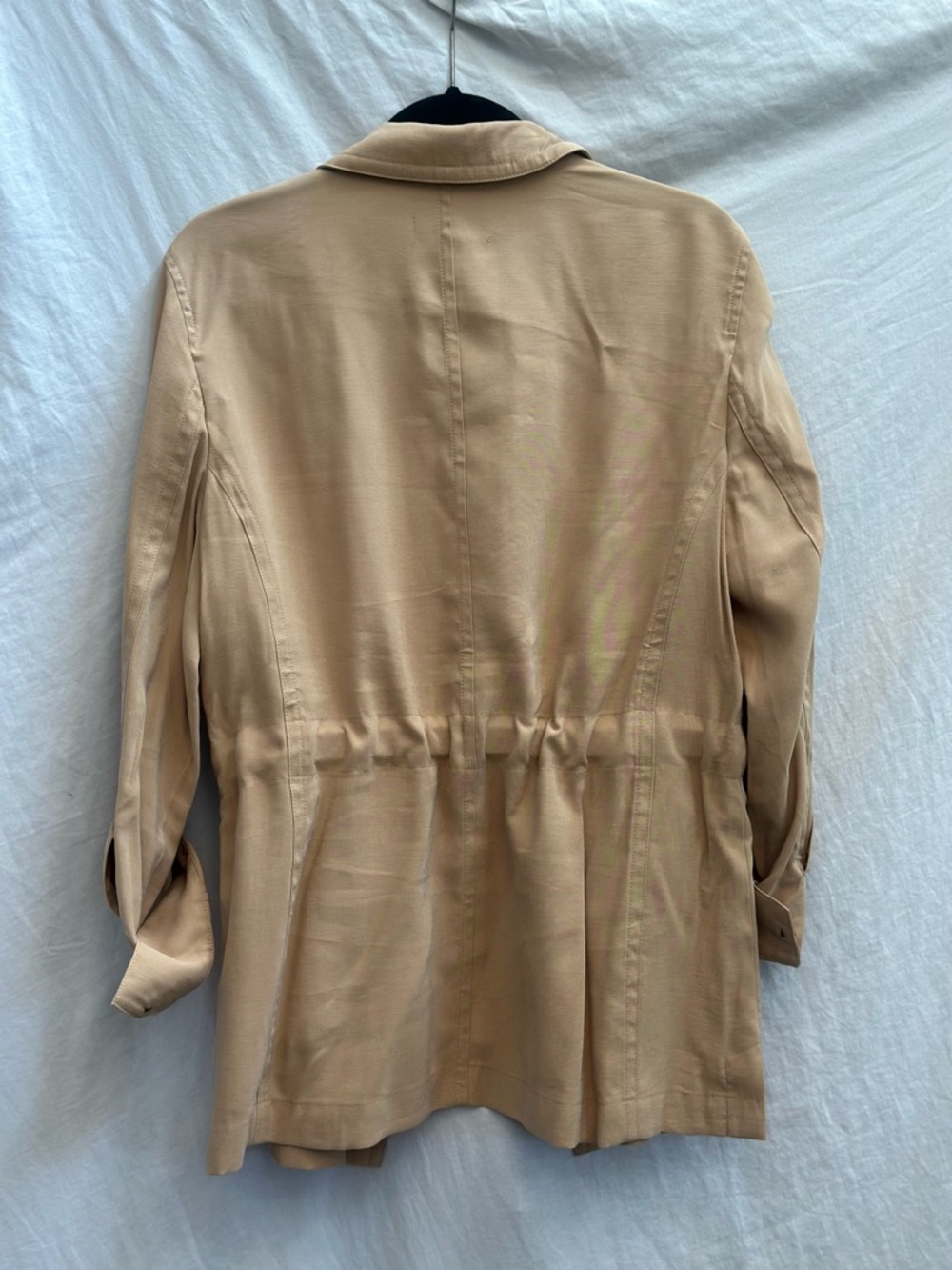Talbots Beige Drawstring Utility Jacket - Picture 4 of 4